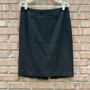 LOFT Black Pencil Skirt Knee-Length Work Style